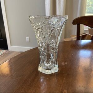 Vintage Anchor Hocking Prescut Star of David Vase